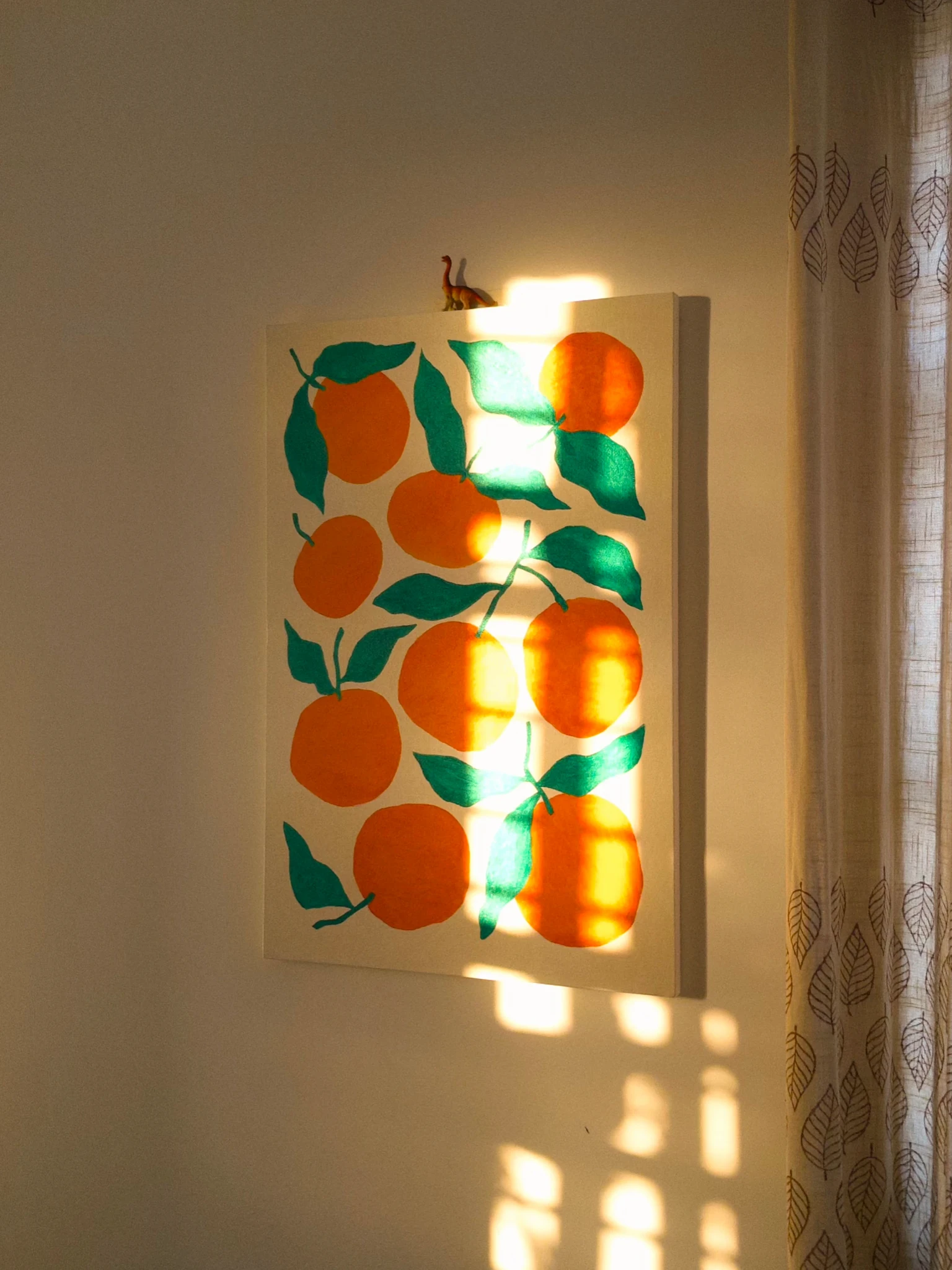 Oranges in afternoon light