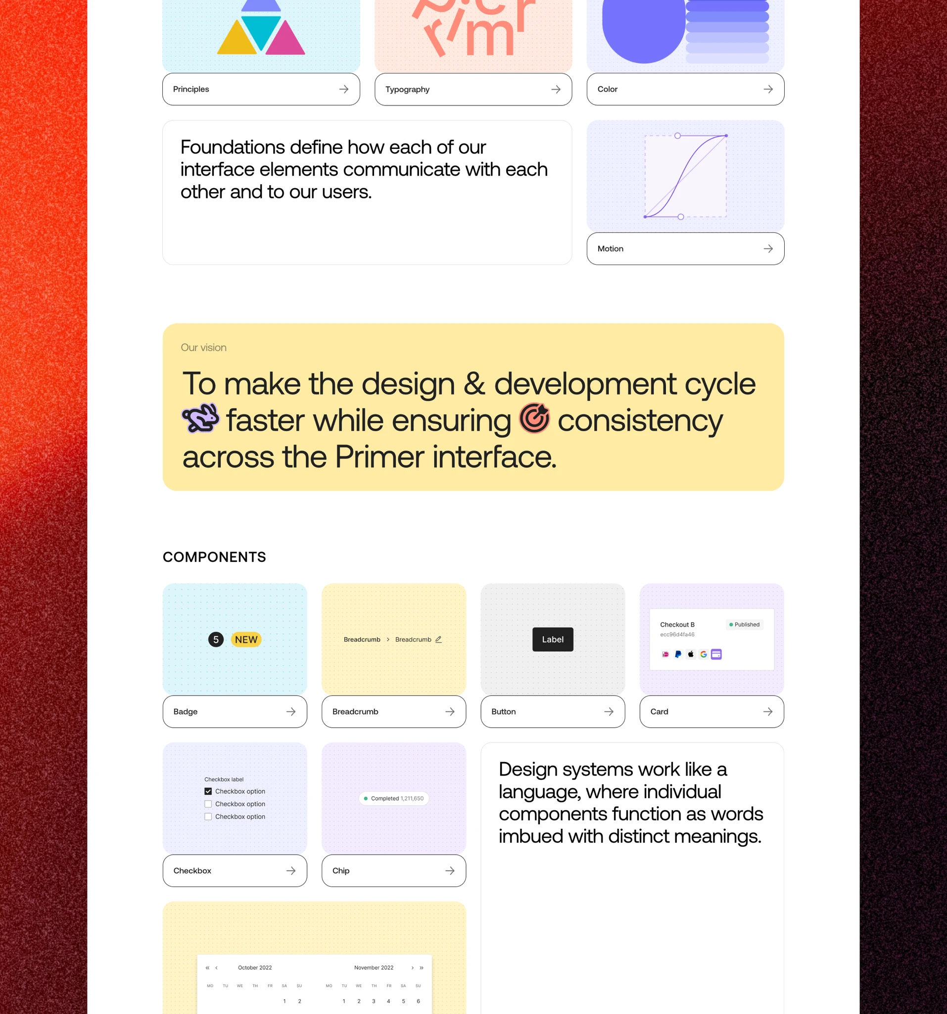 Goat design system documentation