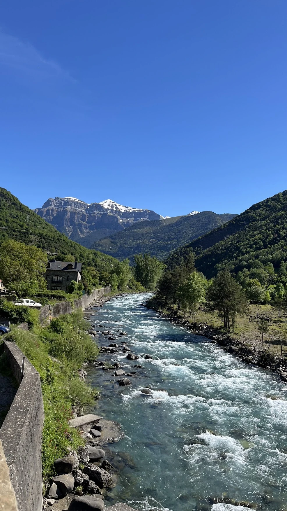 River flowing through a valley