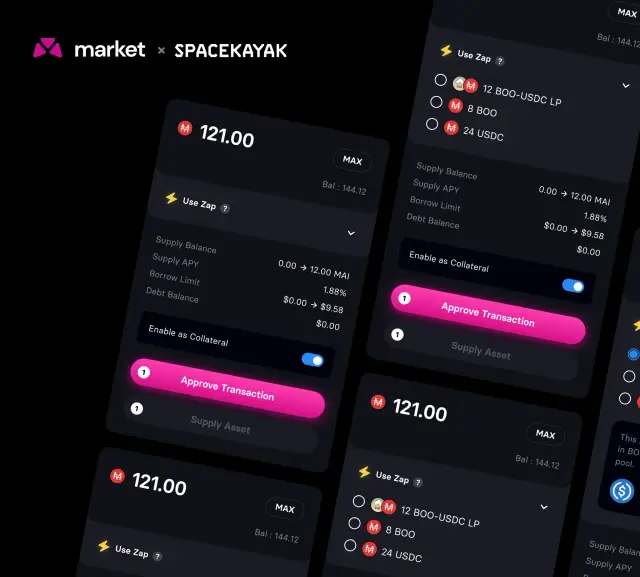 Market app screens by Spacekayak
